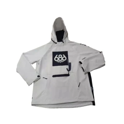 Custom Windbreaker Winter Fleece Running Outdoor Workout Waterproof Men′s Hood Parka Coat Softshell Jacket