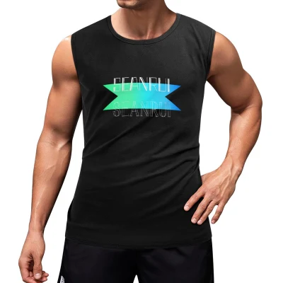 Sleeveless Men′s T Shirts Dropped Armhole Cotton Tank Tops Plain Custom Gym Vests