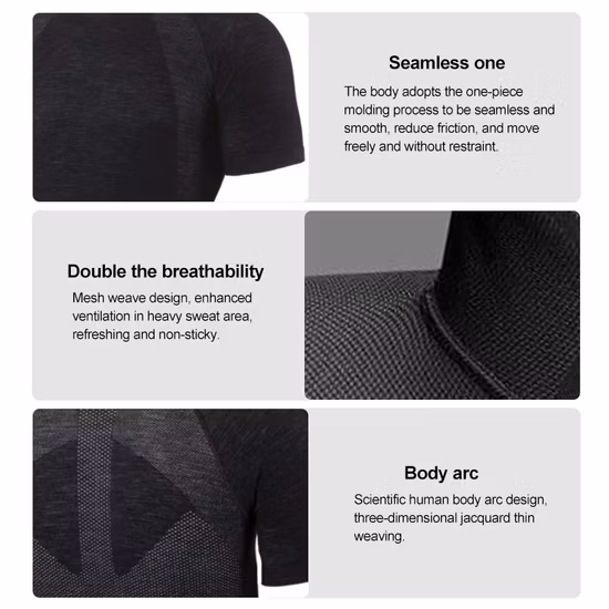 Men′s Seamless Sport Short Sleeve