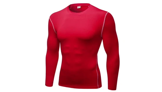 Men Compression Tops Running Gym Workout Sports Fitness Running Long Sleeves Dry-Fit Base Layer, Training Base Layer Thermal Long Sleeve Wbb14451