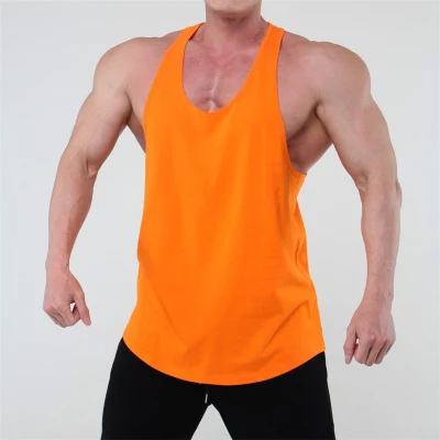 2022 Summer Blank Tank Top Men Sexy Stringer Gym Muscle Sport Mens Vests
